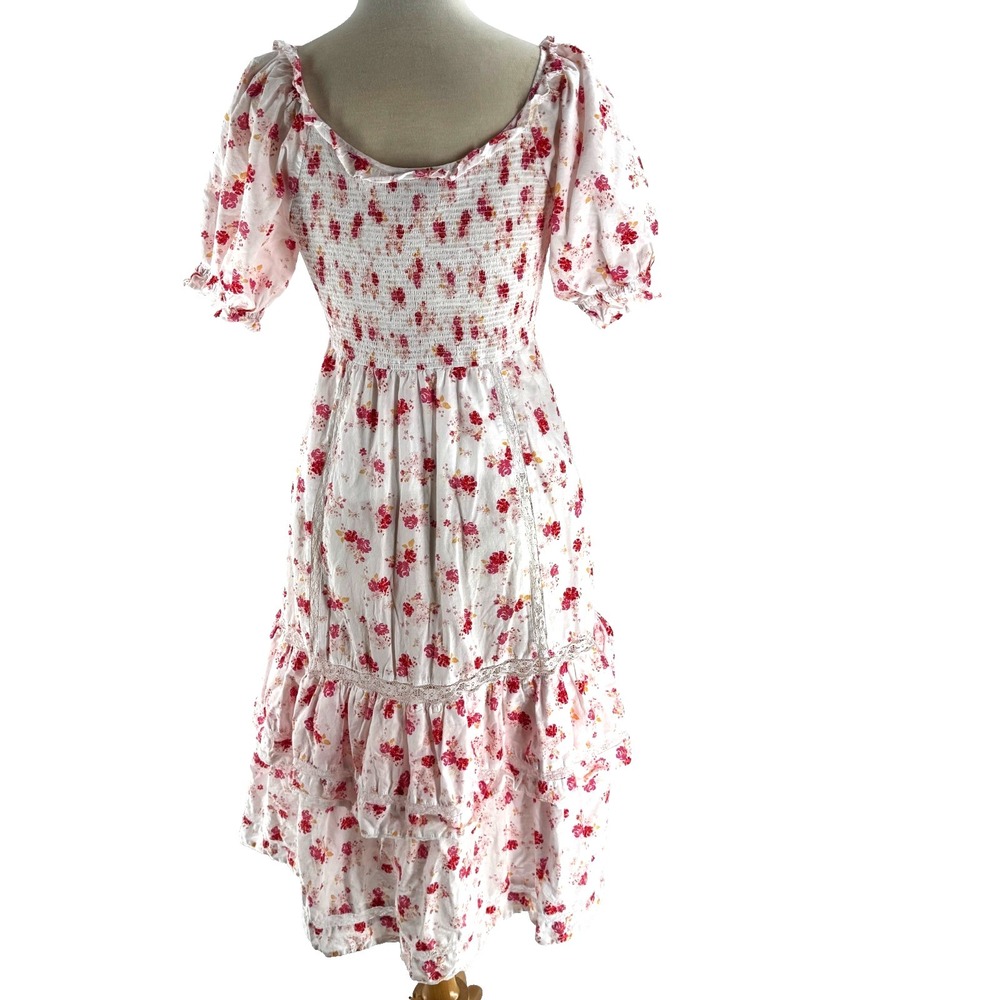 LoveShackFancy Target Floral Smocked Cosette Cottagecore Farmhouse Dress Medium - Picture 4 of 12